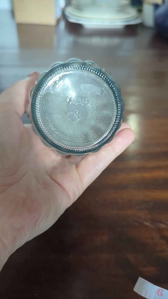 Vintage 1960's Clear Pressed Glass Bud Vase - photo 2