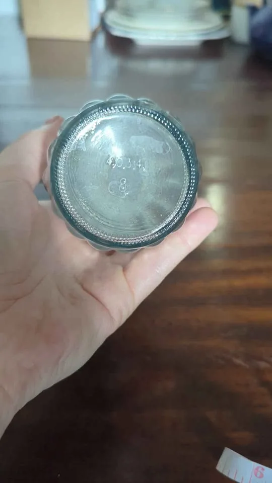 Vintage 1960's Clear Pressed Glass Bud Vase image indicator(2)