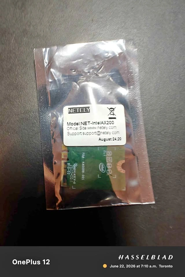 Intel AX200NGW Wifi BT Card