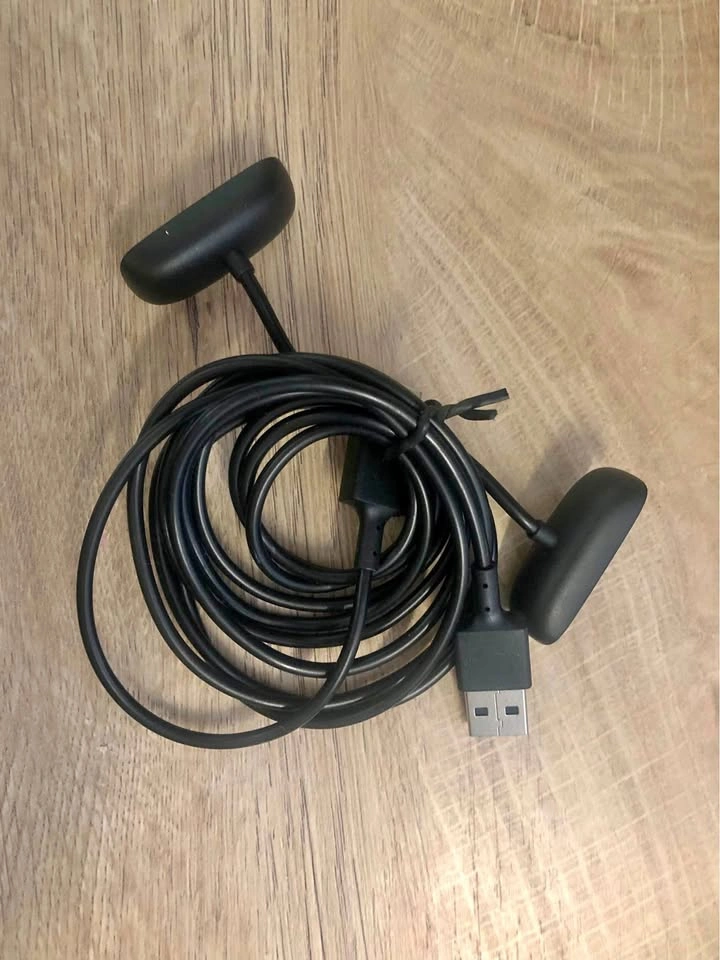 A pair of Fitbit Inspire 2 charging cords