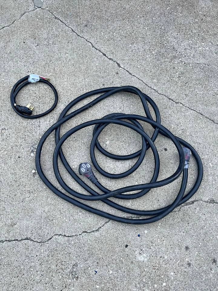 30ft 50A Generator Extension Cord and 4ft 50A Range Cord