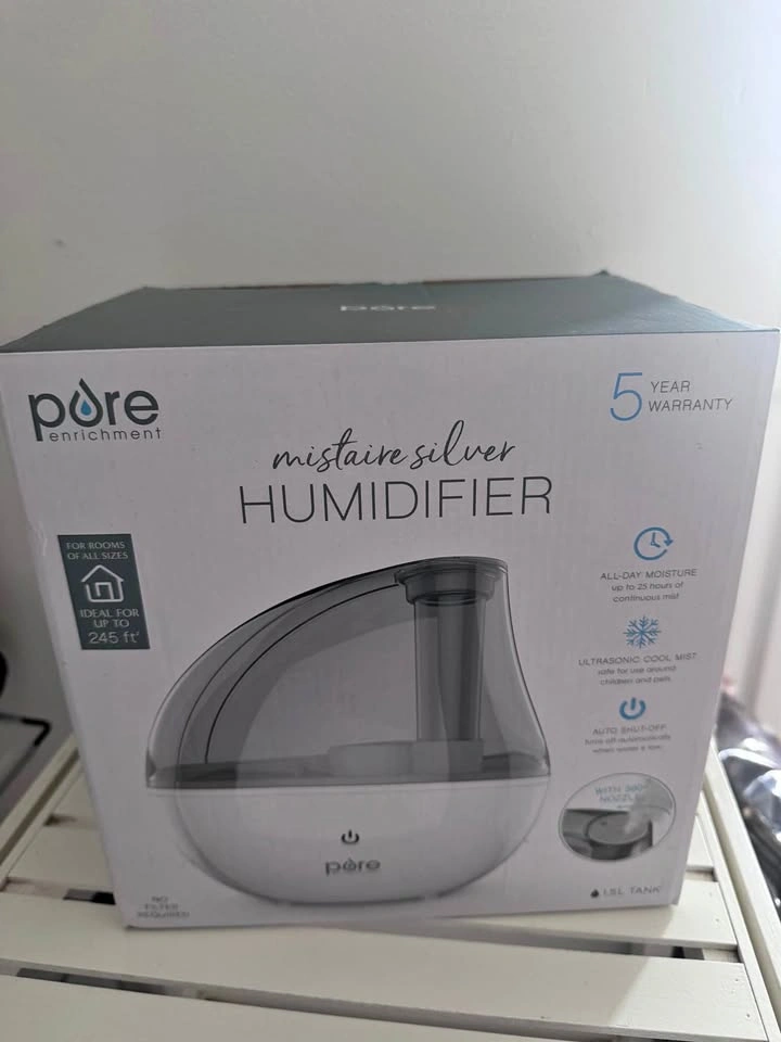 Pure Enrichment MistAire Silver Humidifier