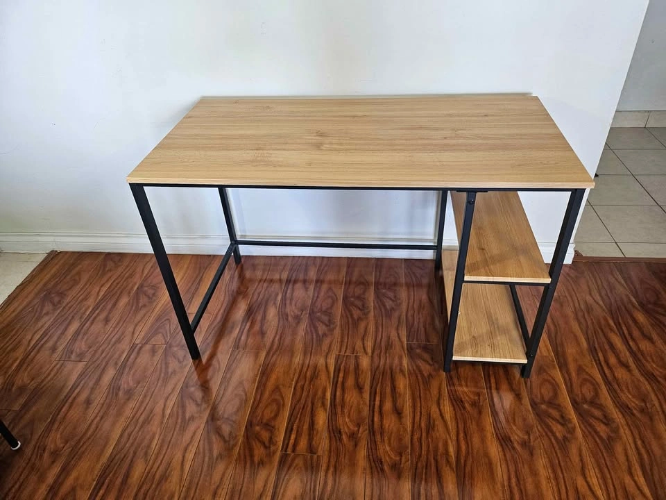 Modern Computer Desk with Side Shelves - photo 2