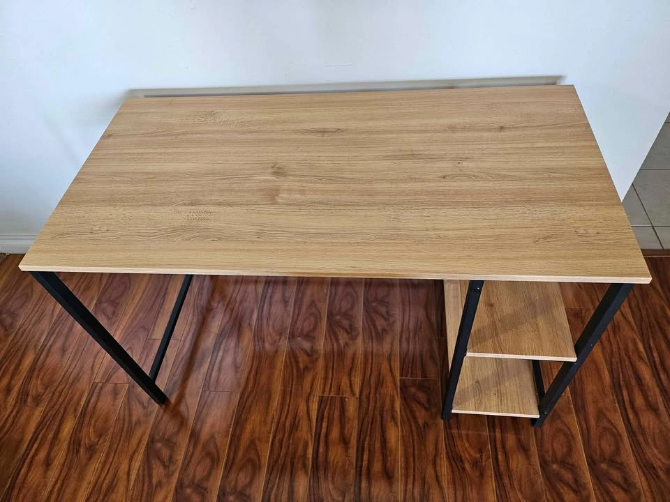 Modern Computer Desk with Side Shelves - photo 3