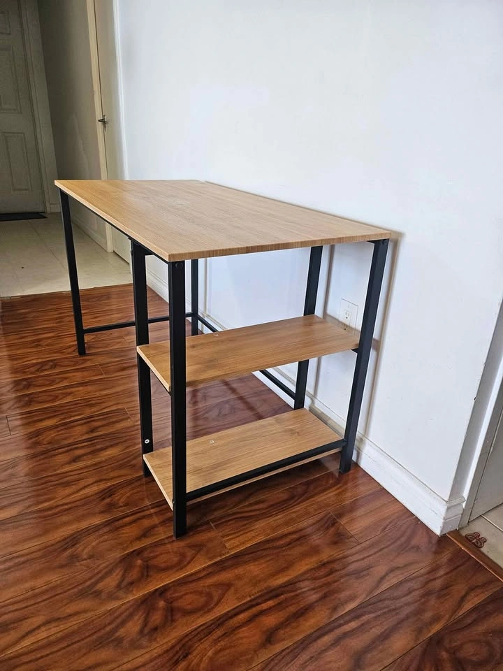 Modern Computer Desk with Side Shelves - photo 4