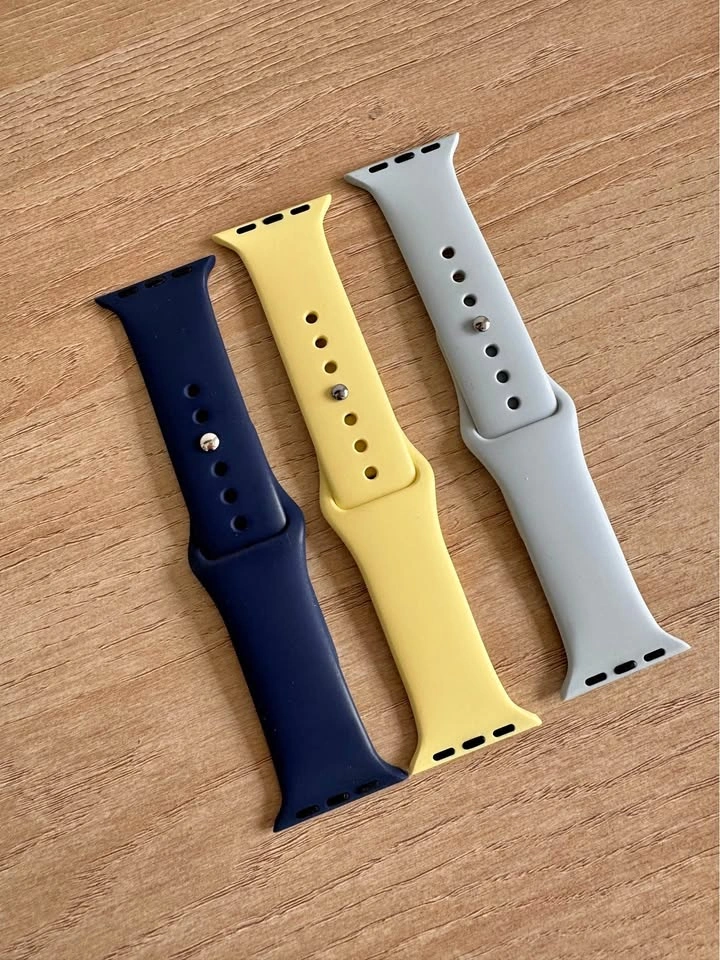 Set of 3 Silicone Sport Bands for Apple Watch 40mm/series 4