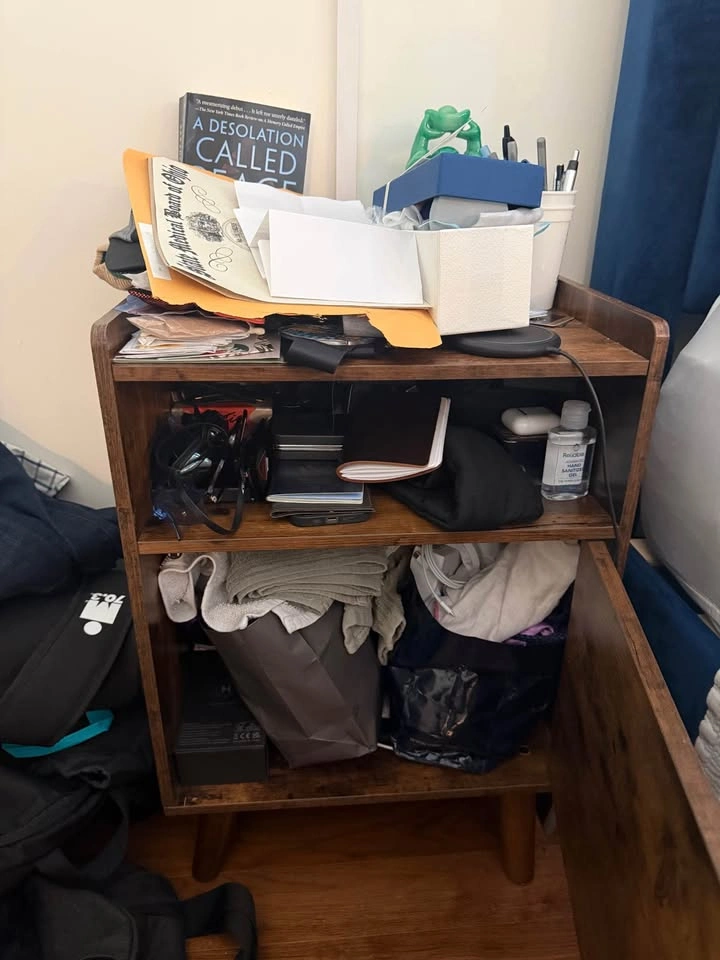 Brown Bedside Table - photo 4