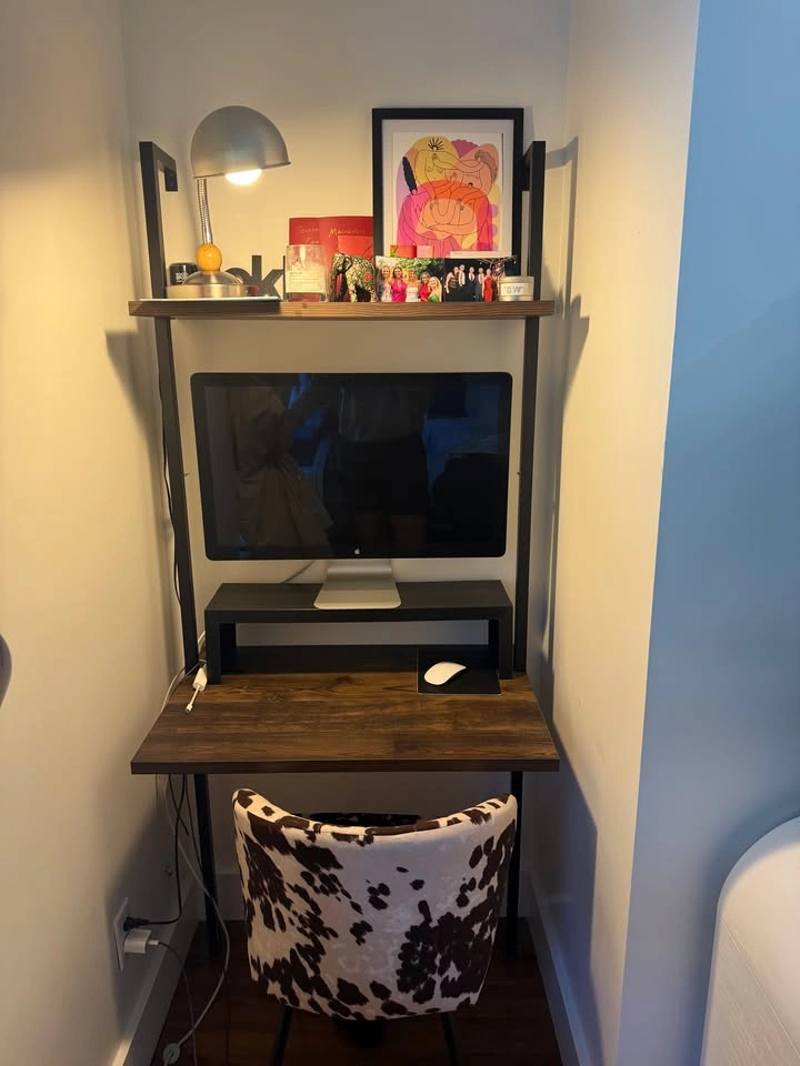 Nathan James Wood Wall Mount Ladder 2-Shelf Desk - photo 3