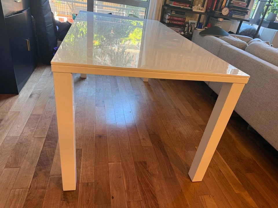 Piketon Rectangular Dining Table in White High Gloss - photo 2
