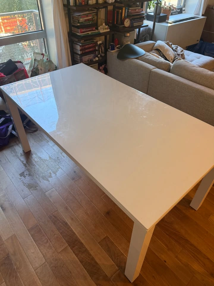 Piketon Rectangular Dining Table in White High Gloss - photo 3