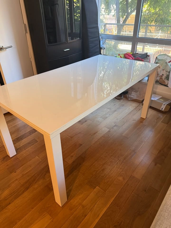 Piketon Rectangular Dining Table in White High Gloss - photo 4