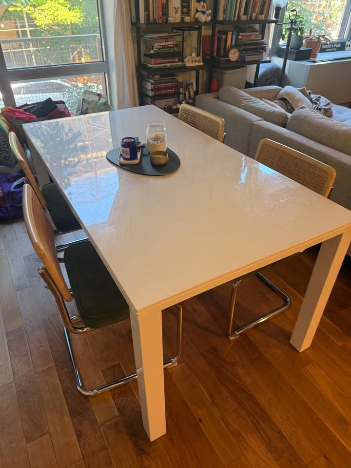 Piketon Rectangular Dining Table in White High Gloss - photo 5