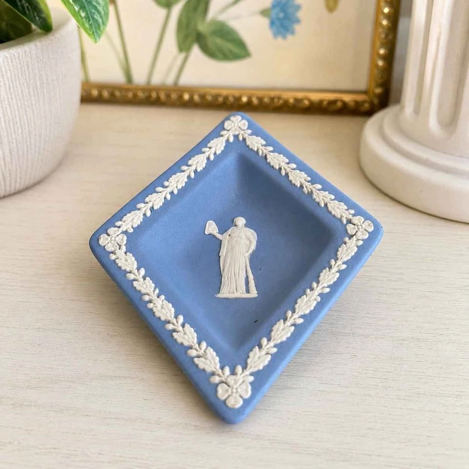 Wedgwood Blue Jasperware Trinket Dish
