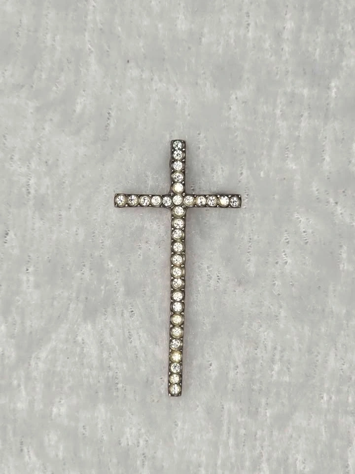 925 Sterling Silver Cross Pendant and Necklace - photo 2