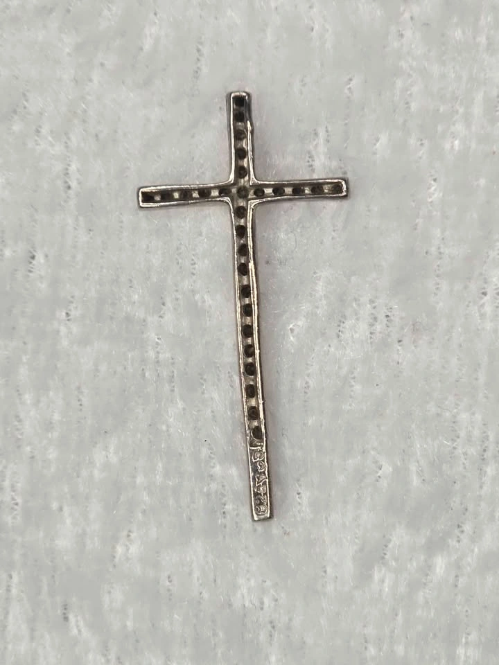 925 Sterling Silver Cross Pendant and Necklace - photo 3