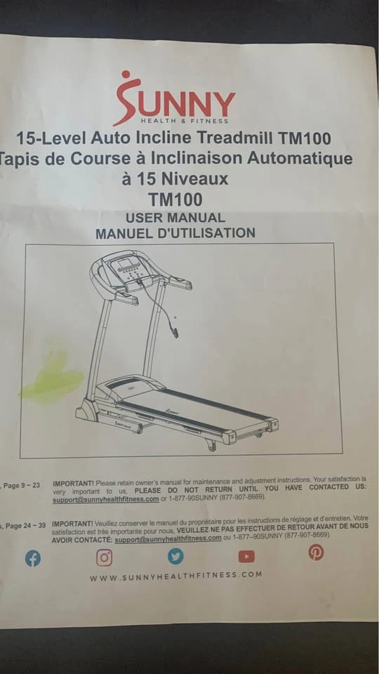15-level auto incline Treadmill - rarely used - photo 4