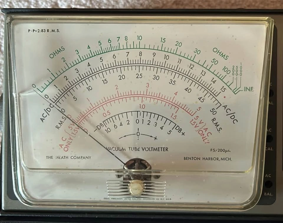 HEATHKIT IM-13 VTVM VACUUM TUBE VOLTMETER - photo 4