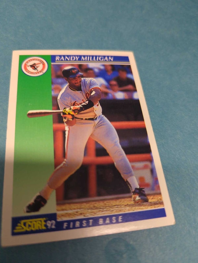 1992 Score Randy Milligan Baltimore Orioles Baseball Card ⚽