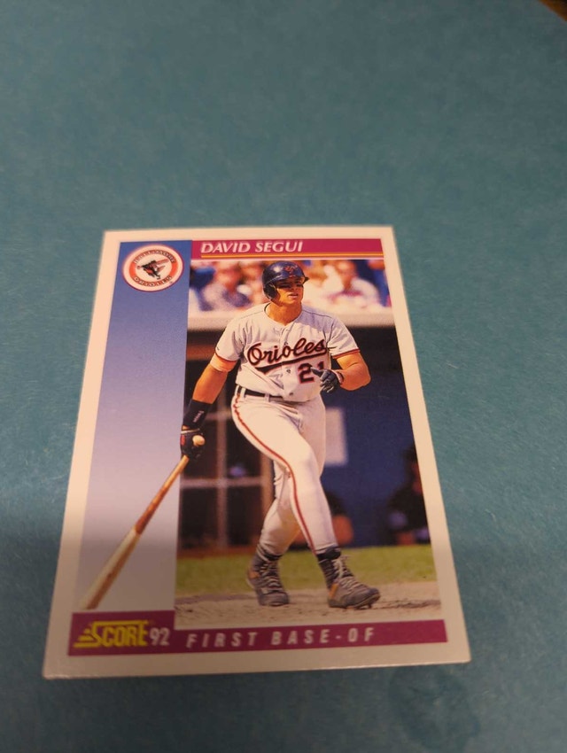 1992 Score David Segui Baltimore Orioles Baseball Card ⚽