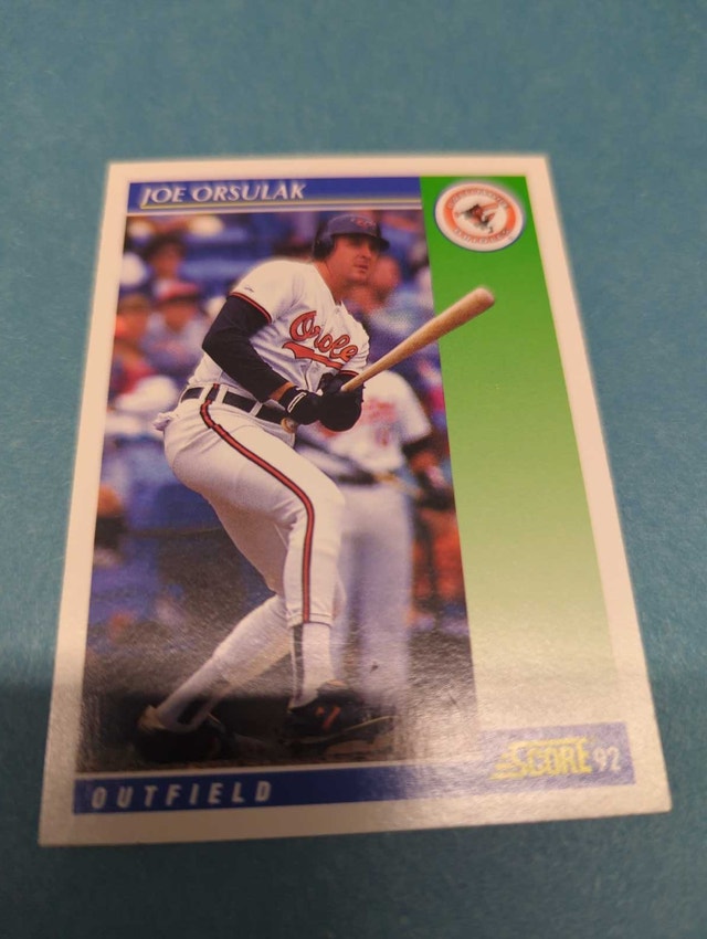1992 Score Joe Orsulak Baltimore Orioles Baseball ⚽ Card
