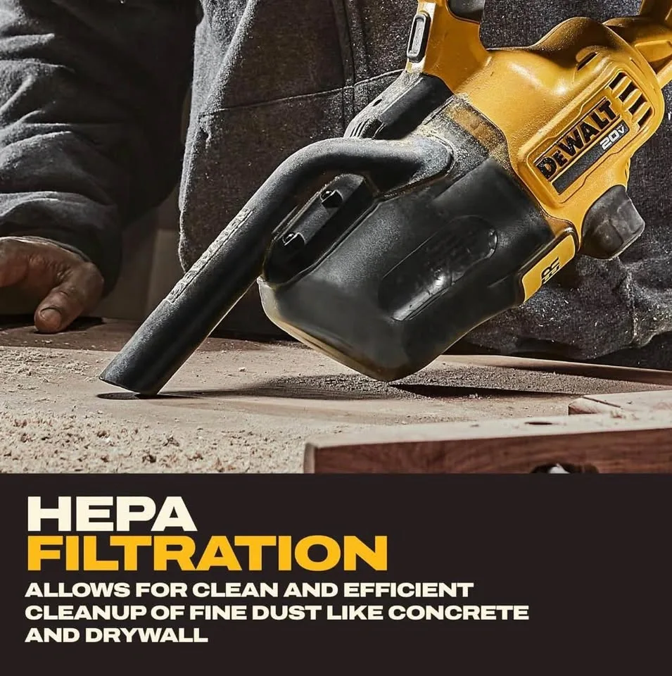 NEW DEWALT 20V MAX Cordless Hand Vacuum + Attachments - photo 3
