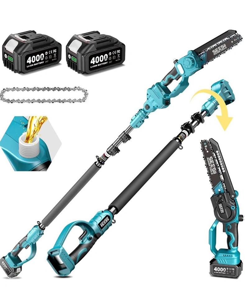 Cordless electric Chainsaw Kit w/ 2 Batteries & Charger - Like N - photo 2