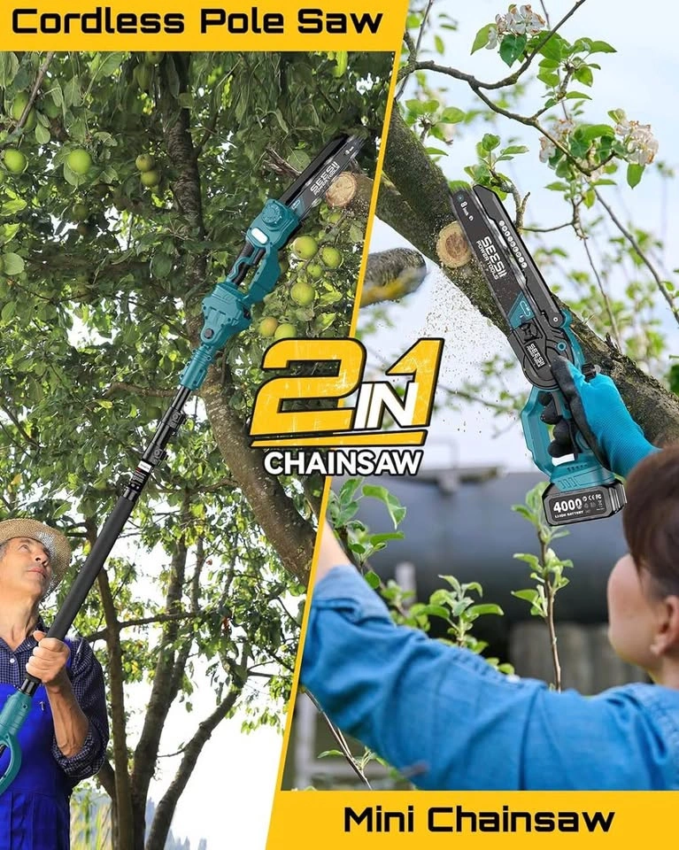 Cordless electric Chainsaw Kit w/ 2 Batteries & Charger - Like N - photo 3