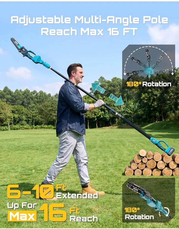 Cordless electric Chainsaw Kit w/ 2 Batteries & Charger - Like N - photo 4