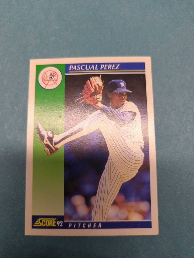 1992 Score Pascual Perez Baseball Card ⚽
