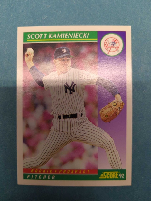 Scott Kamieniecki 1992 Score New York Yankees Baseball Card ⚽