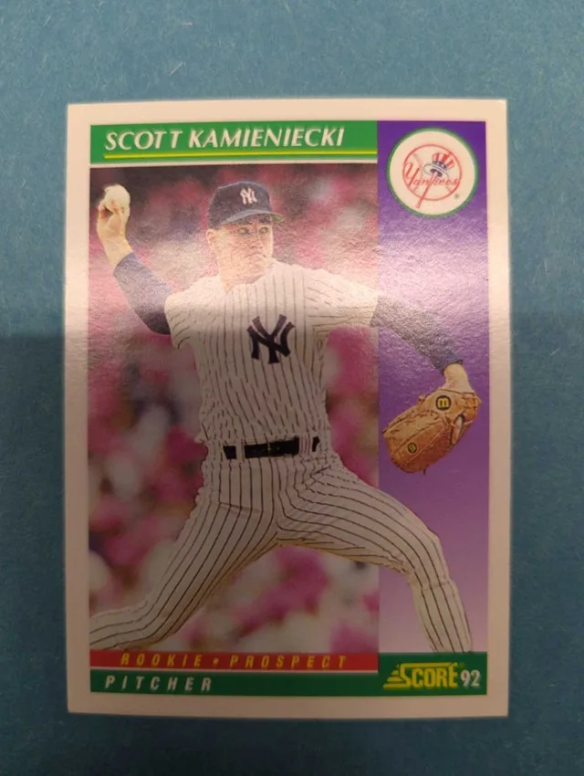 Scott Kamieniecki 1992 Score New York Yankees Baseball Card ⚽