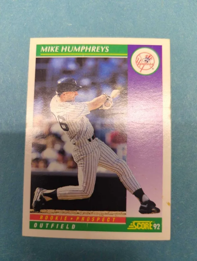 Score 1992 Mike Humphreys New York Yankees Card ⚽