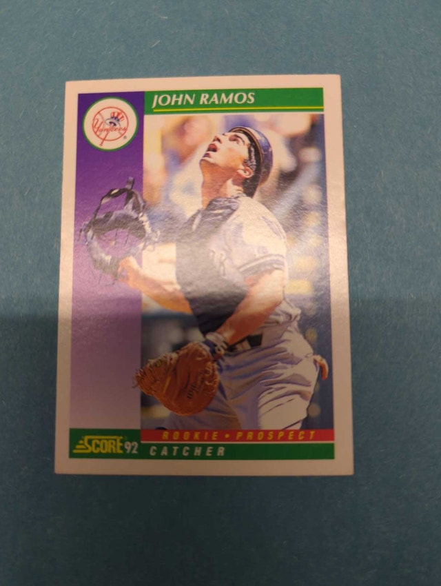 1992 Score John Ramos New York Yankees Baseball Card ⚽