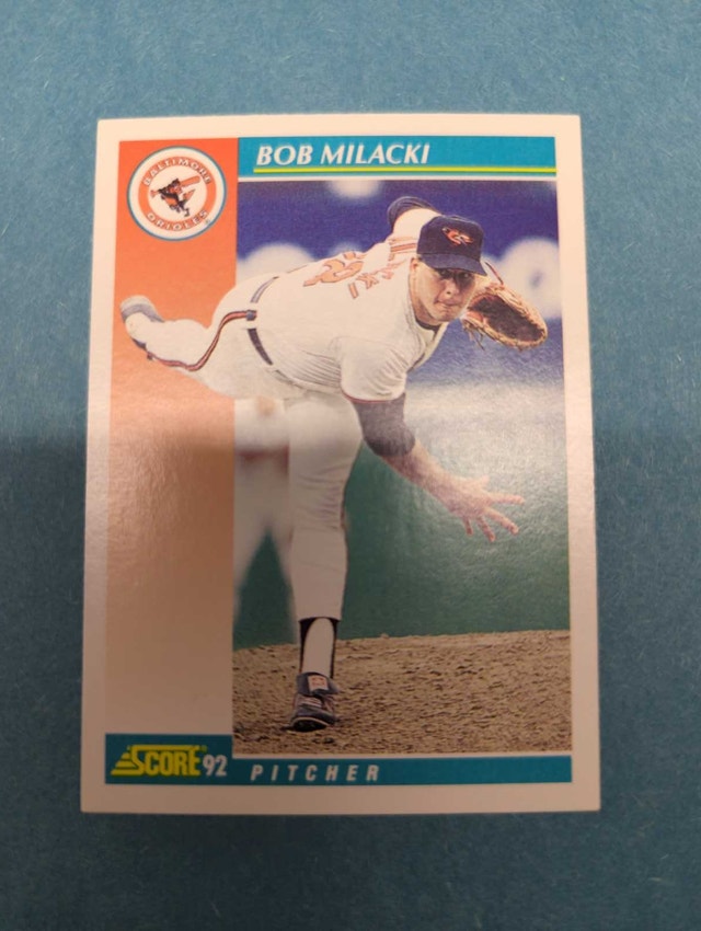 Bob Milacki 1992 Score Baseball Card ⚽