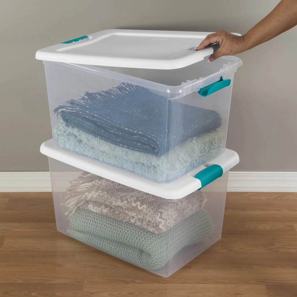 64 Qt Latching Stackable Storage Container with Lid - photo 4