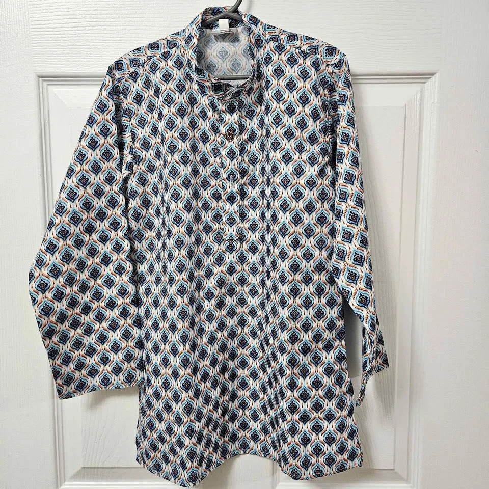 Kids Kurta Shirts - Blue Pattern & Yellow (Set of 2)⚽