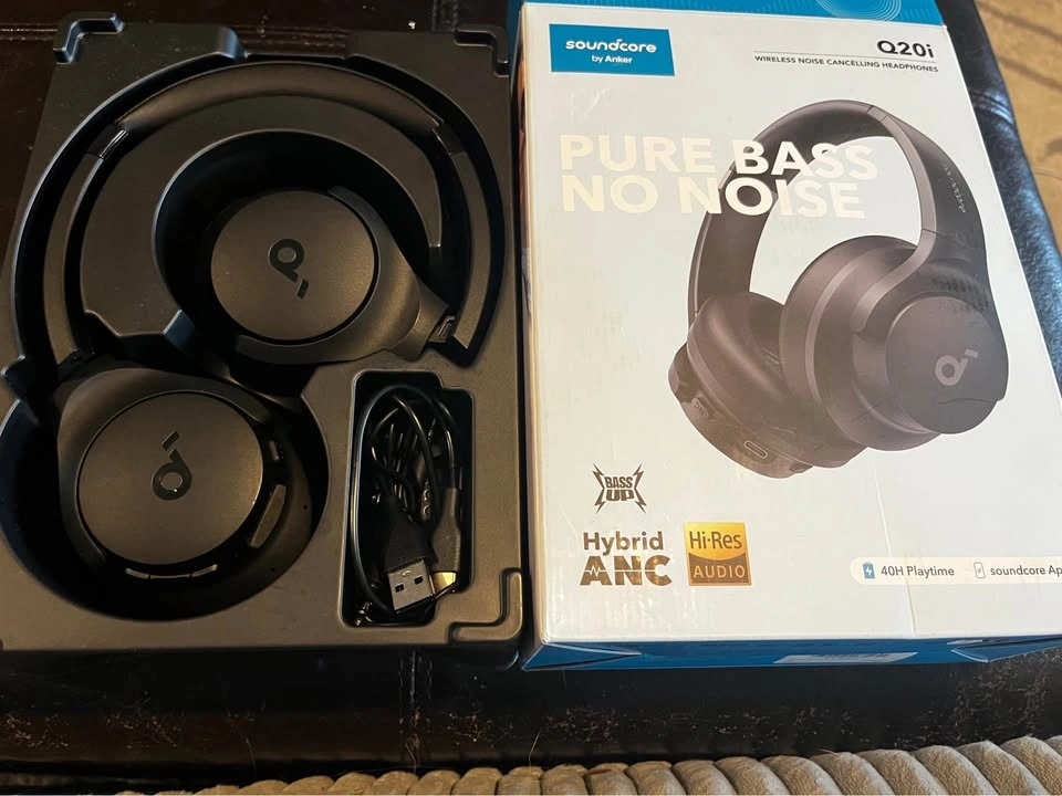 Anker Soundcore Q20i NOISE CANCELLING Headphones - Black (With B - photo 2