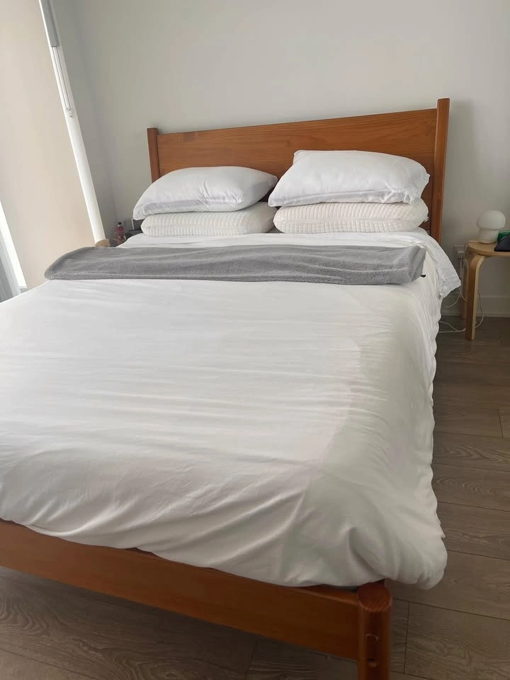 Solid Wood Queen Bed Frame | Mid-Century Modern - photo 2