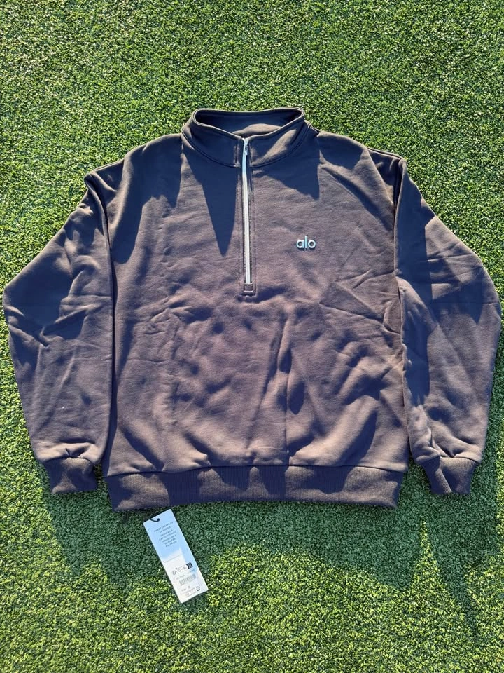 ALO Navy Blue Men’s Quarter Zip 1/4 Pullover (Size Small) - photo 2