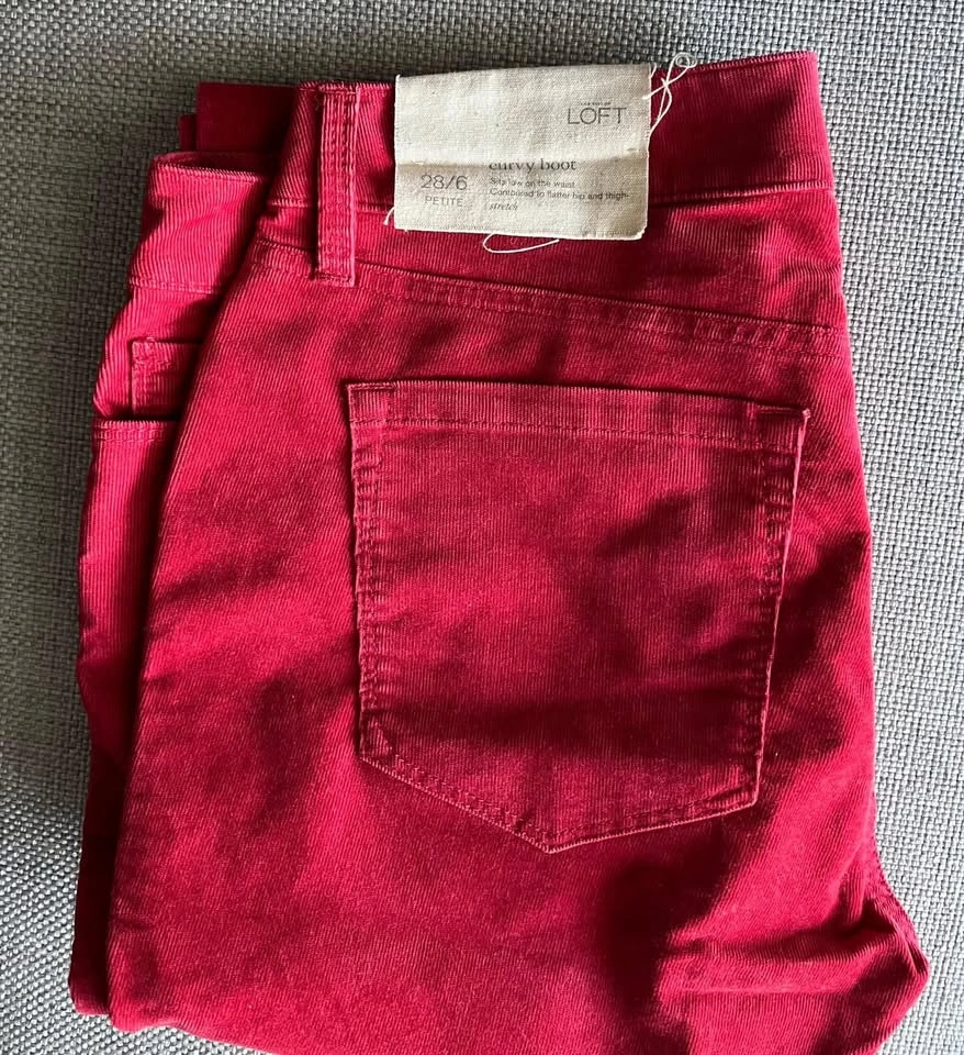 LOFT Curvy Boot Corduroy Pants ~ Size 6 Petite *NEW* ⚽️ - photo 2