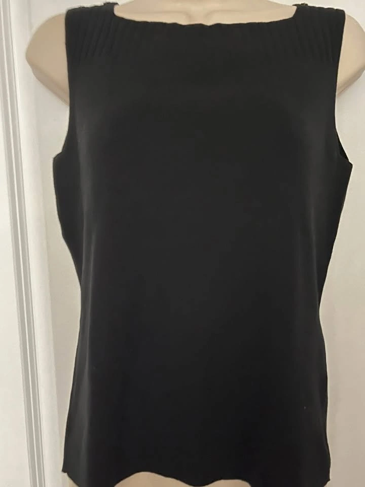 Women's Black Sleeveless Top ~ Medium Petite *NEW* ⚽️ - photo 2