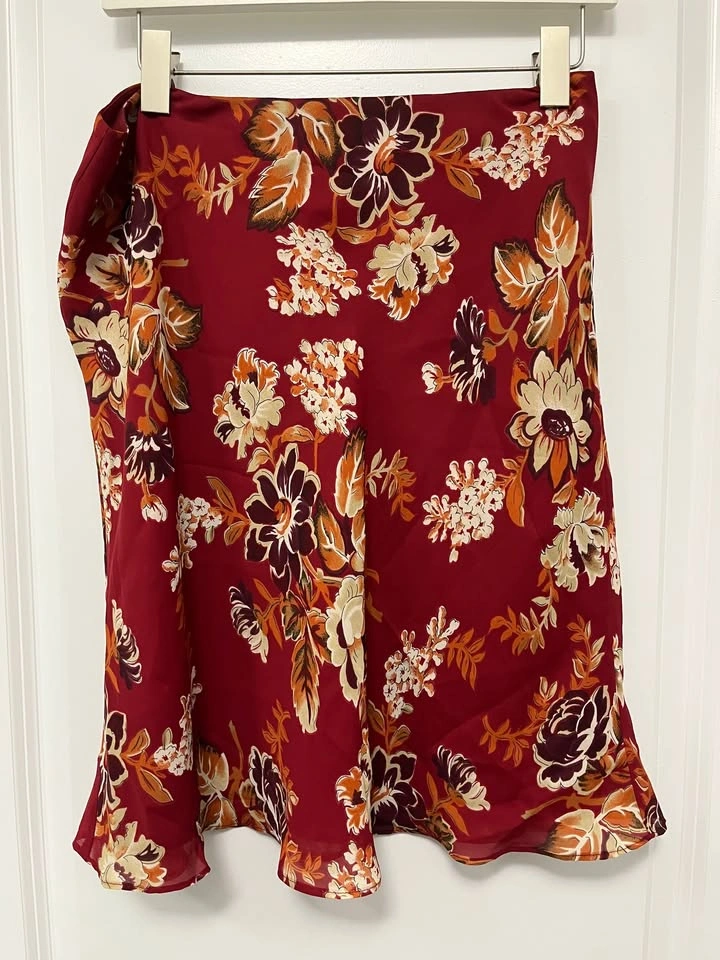 Ann Taylor Floral Lined Skirt ~ Size 8 Petite *NEW* ⚽️ - photo 2