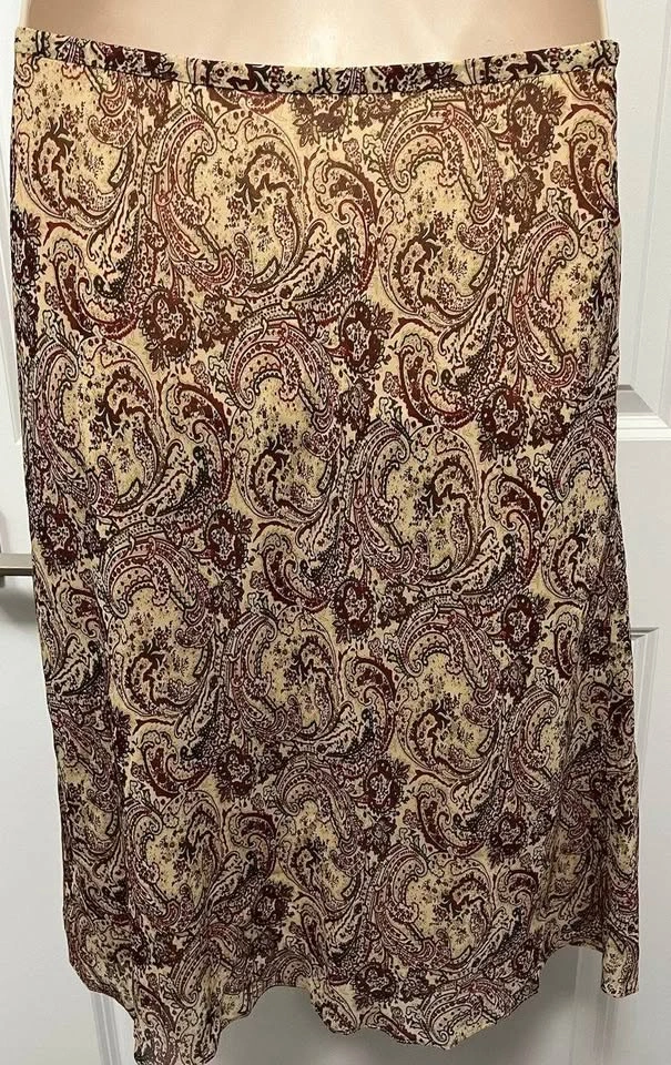 Ann Taylor Lined Silk Skirt ~ Size 6 *NEW* ⚽️ - photo 2