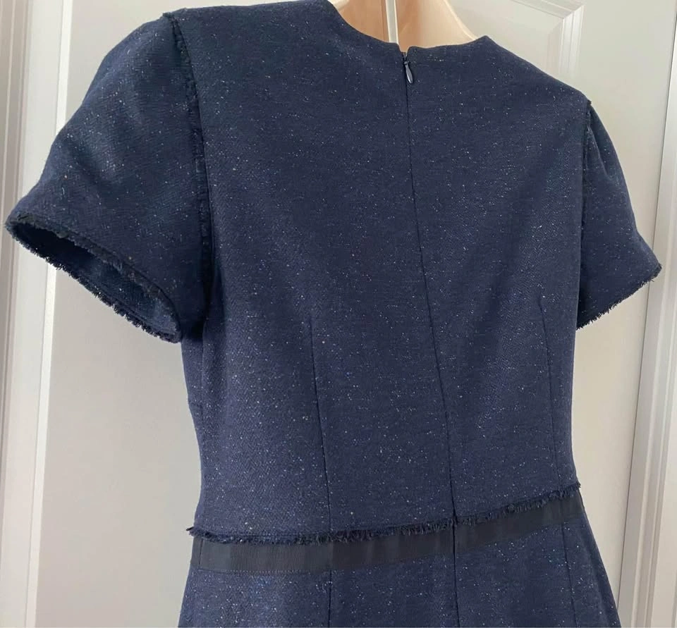 NEW Banana Republic Navy Wool Dress, Lined ~ Size 4 Petite ⚽️ - photo 5