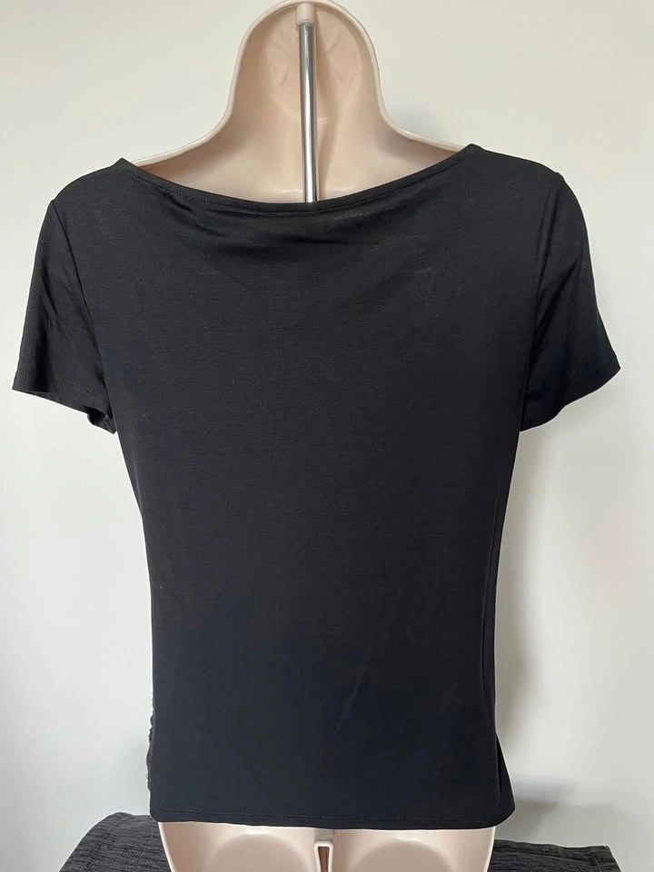 Gorgeous Embroidered Ann Taylor Top ~ Black ~ XS ~ NEW ⚽️ - photo 3