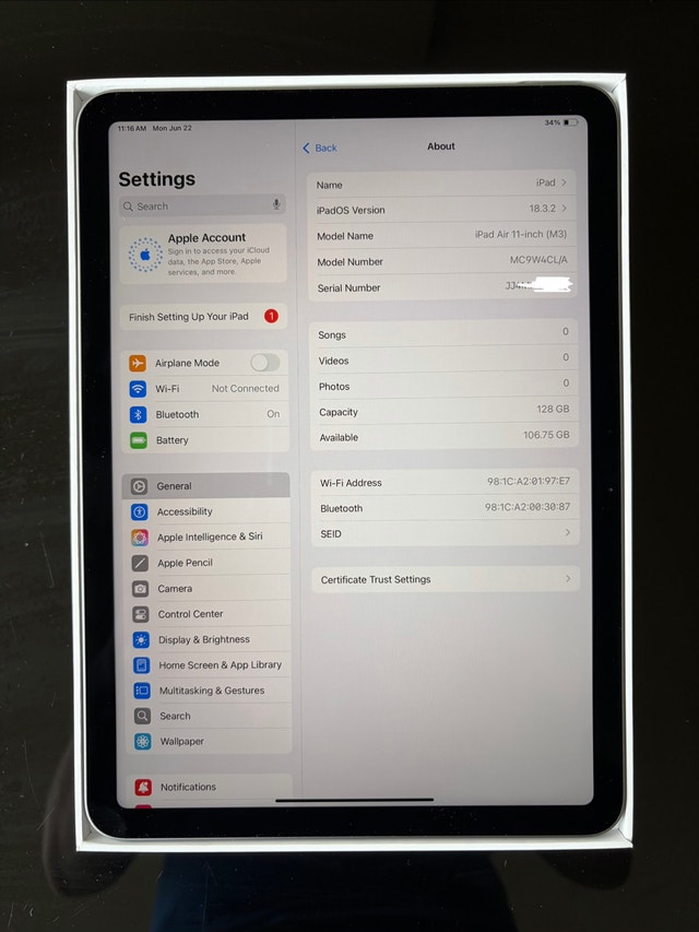Apple iPad Air 11-inch (M3) 128GB
