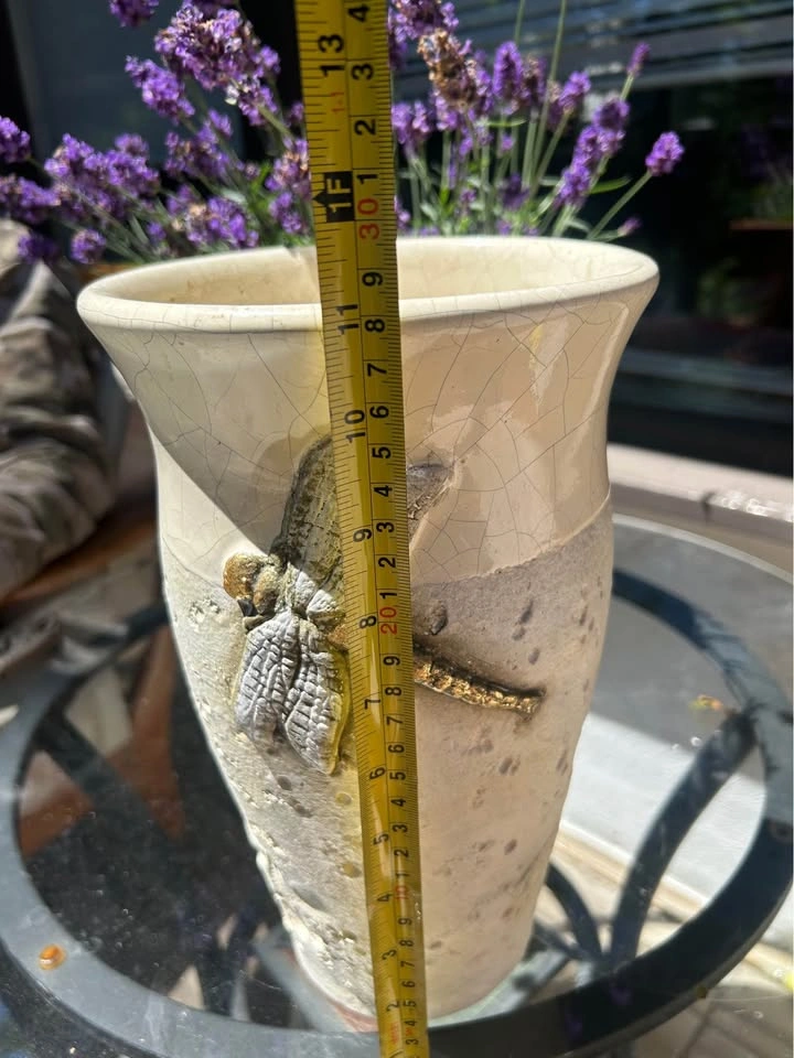 Pottery Vase with Dragonflies - photo 4