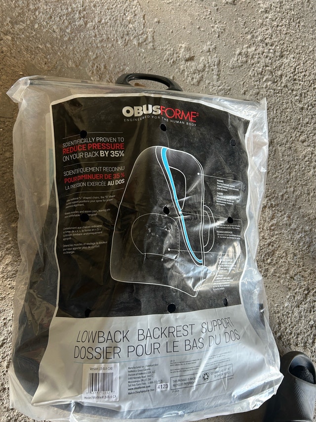 ObusForme Lowback Backrest Support
