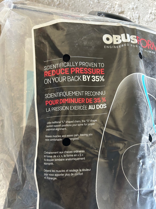 ObusForme Lowback Backrest Support - photo 2