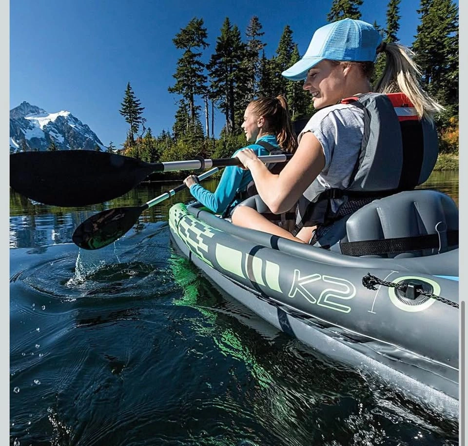 Intex Challenger K2 2-Person Inflatable Kayak with Oars and Pump - photo 5